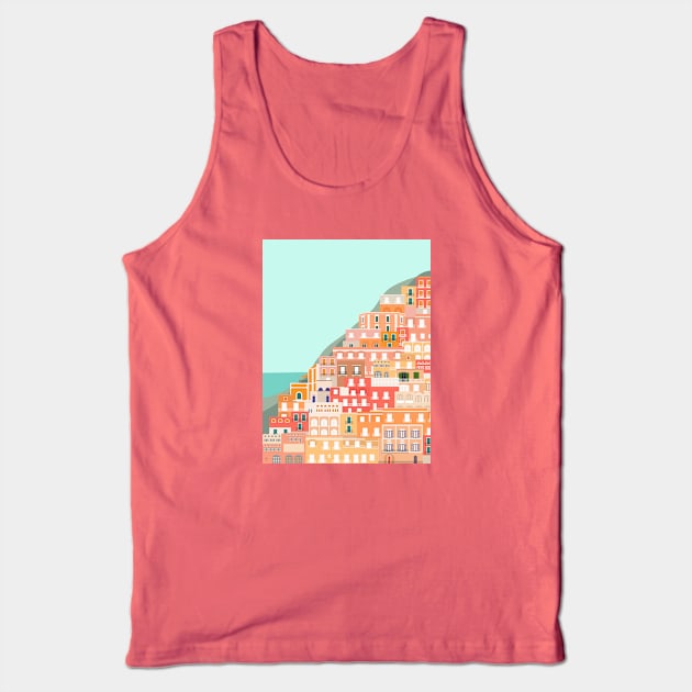 View over the Amalfi Coast, Positano, Italy Tank Top by lymancreativeco